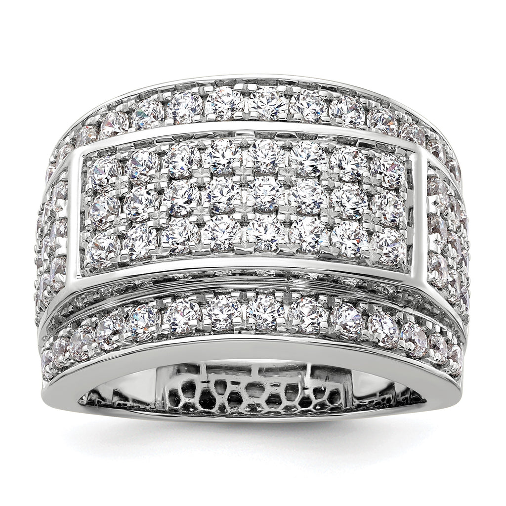 Men's Lab-Grown Diamond Heirloom Ring in 14K White Gold (3 ct. tw.), Size 10 - Sophia Jewelers