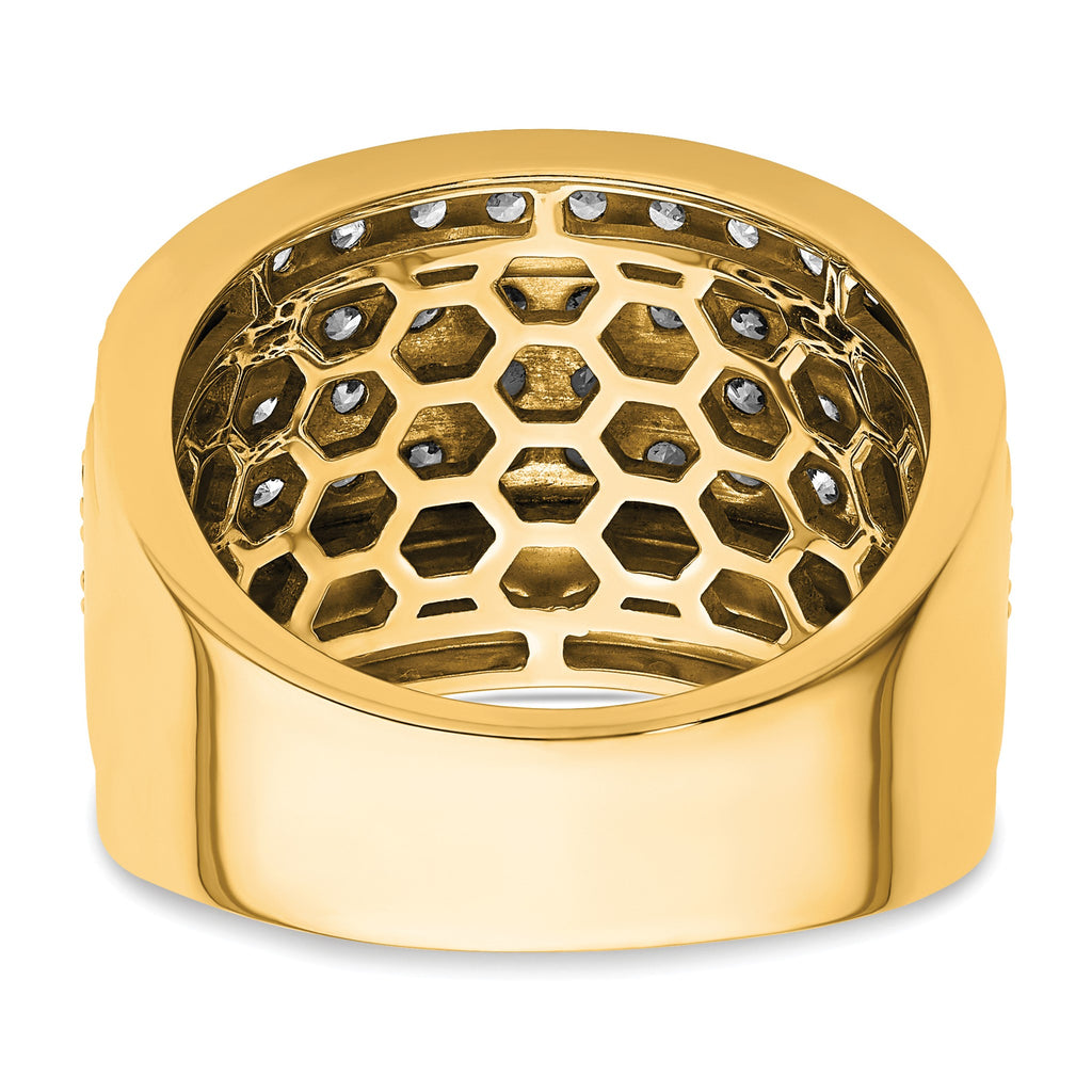 Men's Lab-Grown Diamond Heirloom Ring in 14K Yellow Gold (3 ct. tw.), Size 10 - Sophia Jewelers