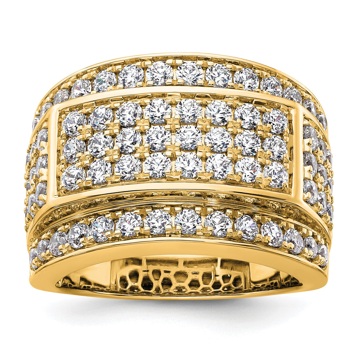 Men's Lab-Grown Diamond Wedding Band in 14K Yellow Gold (3 ct. tw.), Size 10 - Sophia Jewelers Main image
