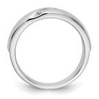 Men's Lab-Grown Diamond Band in 14K White Gold, 3mm (1/5 ct. tw.), Size 10 - Sophia Jewelers