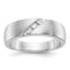 Men's Lab-Grown Diamond Band in 14K White Gold, 3mm (1/5 ct. tw.), Size 10 - Sophia Jewelers