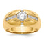 Men's Lab-Grown Diamond Ring in 14K Yellow Gold (1 ct. tw.), Size 10 - Sophia Jewelers