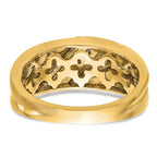 14k 1/6 carat Lab Grown Diamond VS/SI+ G+ Three Stone Complete Men's Ring