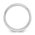 Men's Lab-Grown Diamond Band in 14K White Gold, 7.6mm (1/2 ct. tw.), Size 10 - Sophia Jewelers