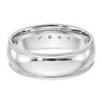 Men's Lab-Grown Diamond Band in 14K White Gold, 7mm (1/2 ct. tw.), Size 9 - Sophia Jewelers