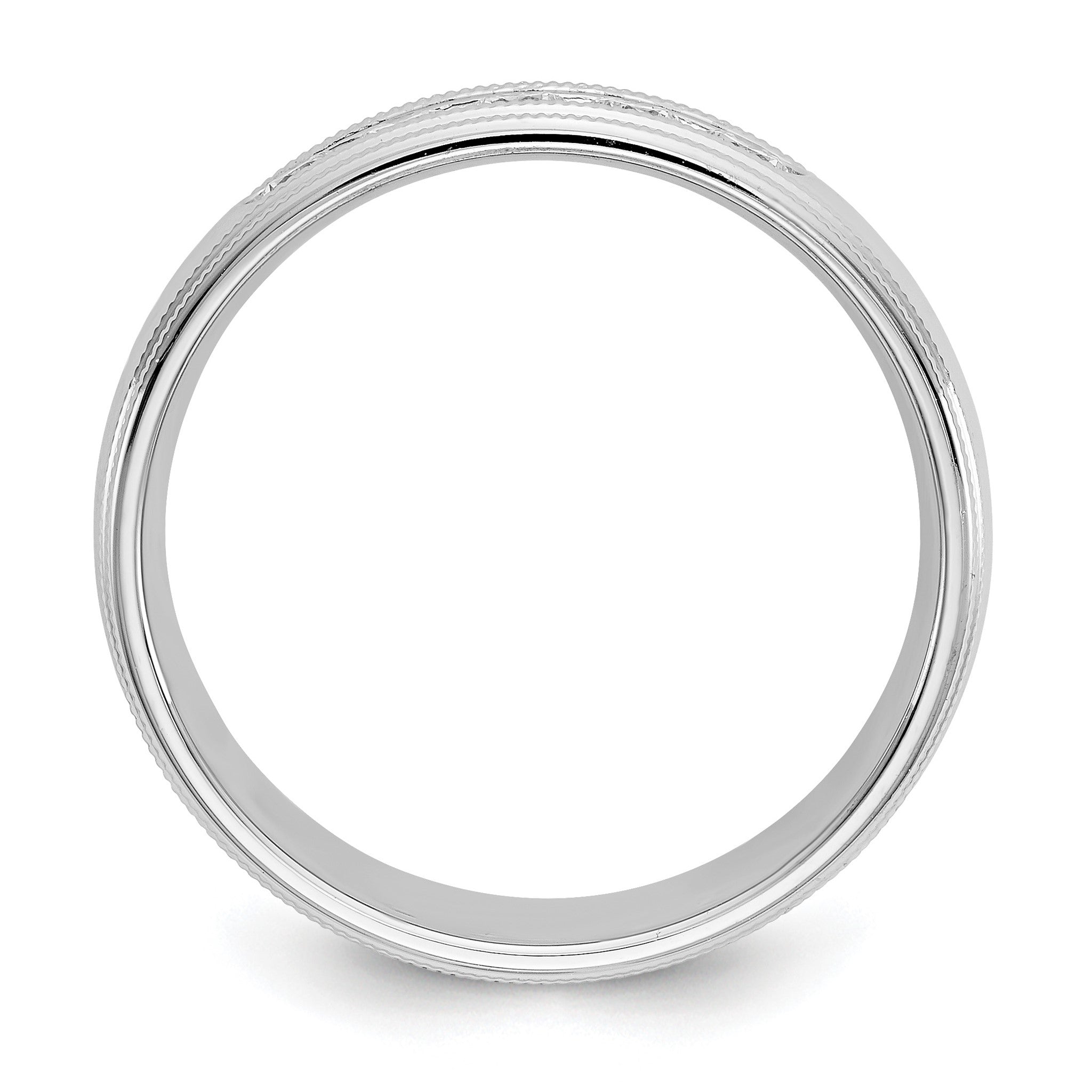 Men's Lab-Grown Diamond Band in 14K White Gold, 7.6mm (1/2 ct. tw.), Size 10.5 Secondary image