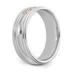 Men's Lab-Grown Diamond Band in 14K White Gold, 7.6mm (1/2 ct. tw.), Size 10.5 - Sophia Jewelers