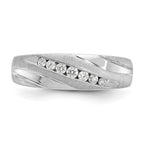 Men's Lab-Grown Diamond Band in 14K White Gold, 4mm (1/4 ct. tw.), Size 10 - Sophia Jewelers