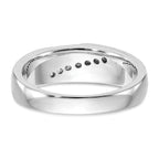 Men's Lab-Grown Diamond Band in 14K White Gold, 4mm (1/4 ct. tw.), Size 10 - Sophia Jewelers