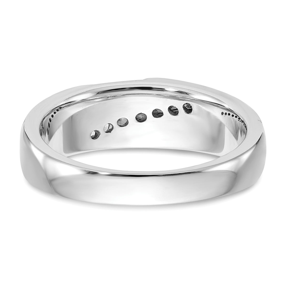 Men's Lab-Grown Diamond Band in 14K White Gold, 4mm (1/4 ct. tw.), Size 10 - Sophia Jewelers