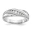 Men's Lab-Grown Diamond Band in 14K White Gold, 4mm (1/4 ct. tw.), Size 10 - Sophia Jewelers