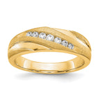 Men's Lab-Grown Diamond Band in 14K Yellow Gold, 4mm (1/4 ct. tw.), Size 10 - Sophia Jewelers