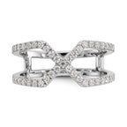 Lab-Grown Diamond Geometric Ring in 14K White Gold, 5.1mm (1/2 ct. tw.), Size 7 - Sophia Jewelers