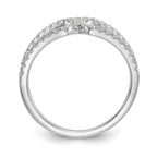 Lab-Grown Diamond Geometric Ring in 14K White Gold, 2.1mm (1/2 ct. tw.), Size 7 - Sophia Jewelers