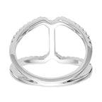 Lab-Grown Diamond Geometric Ring in 14K White Gold, 2.1mm (1/2 ct. tw.), Size 7 - Sophia Jewelers
