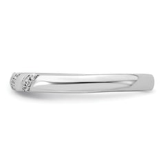 14K White Gold Lab Grown Diamond VS/SI+ G+ Trio Ladies Band