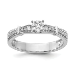 14K White Gold Lab Grown Diamond VS/SI+ G+ Complete Trio Eng Ring