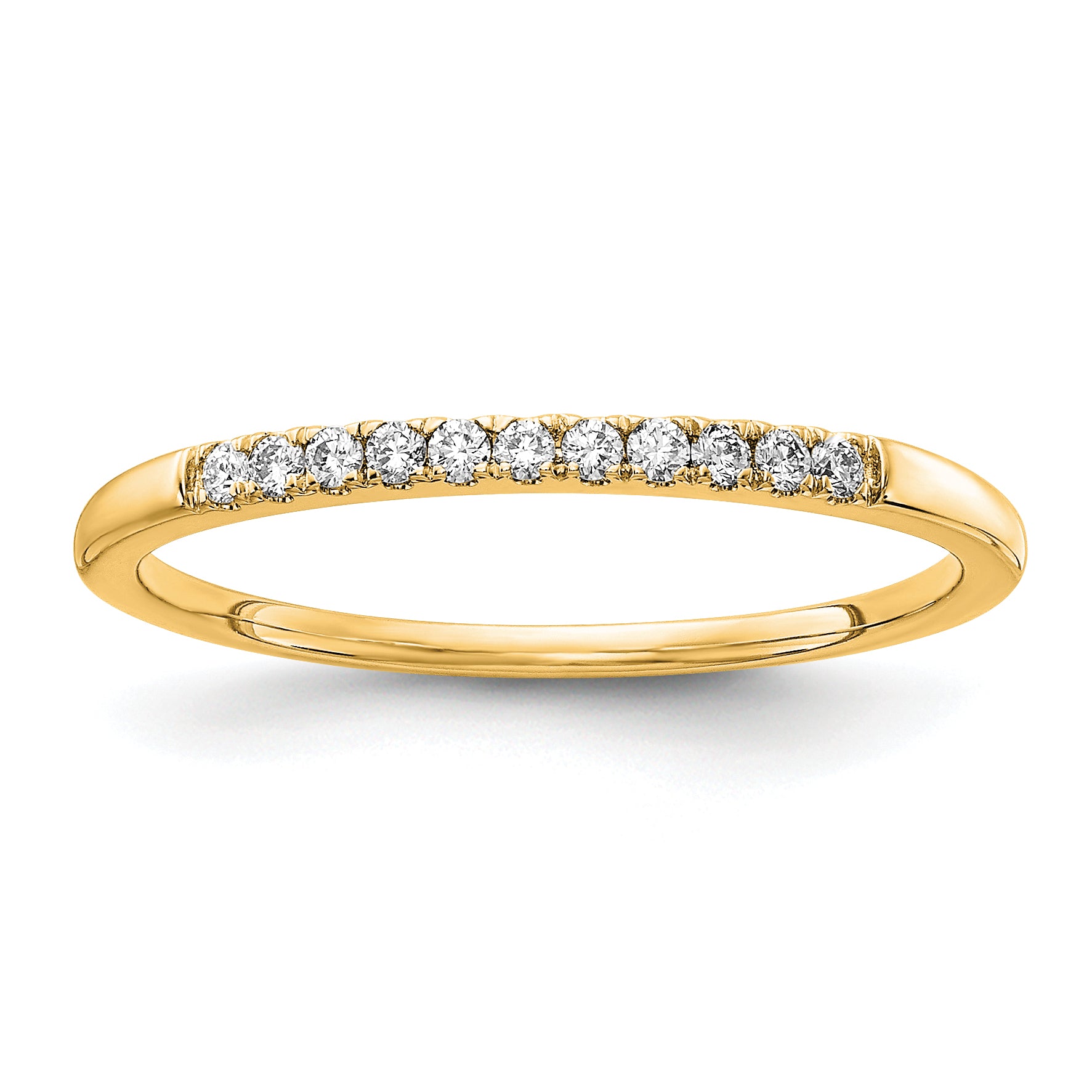 14k 1/10 carat Lab Grown Diamond VS/SI+ G+ Complete Wedding Band Main image