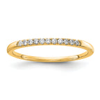 14k 1/10 carat Lab Grown Diamond VS/SI+ G+ Complete Wedding Band