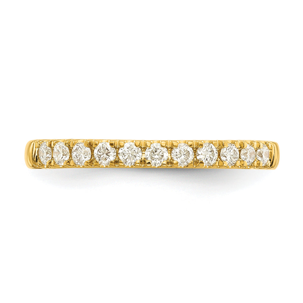 14k 1/5 carat Lab Grown Diamond VS/SI+ G+ Complete Wedding Band