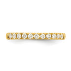 14k 1/5 carat Lab Grown Diamond VS/SI+ G+ Complete Wedding Band