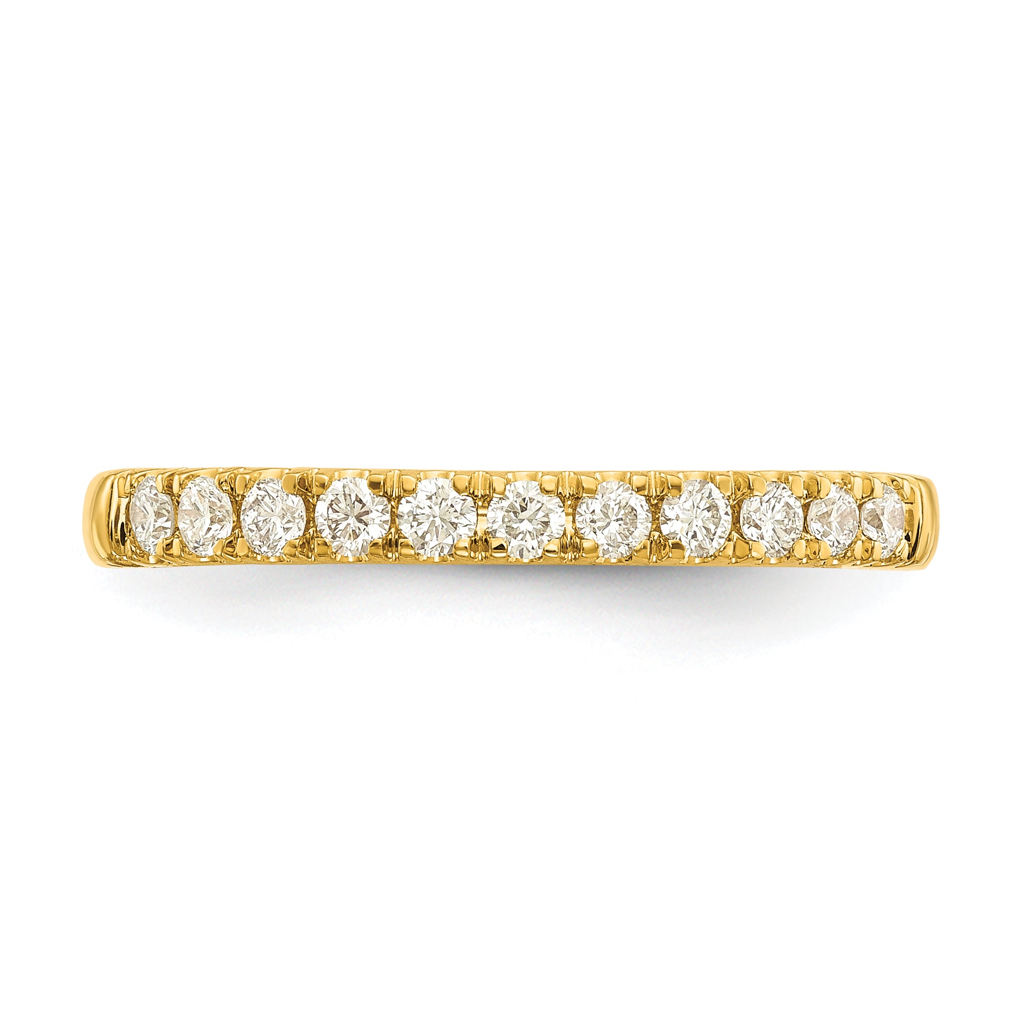 14k 1/5 carat Lab Grown Diamond VS/SI+ G+ Complete Wedding Band