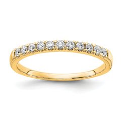 14k 1/5 carat Lab Grown Diamond VS/SI+ G+ Complete Wedding Band