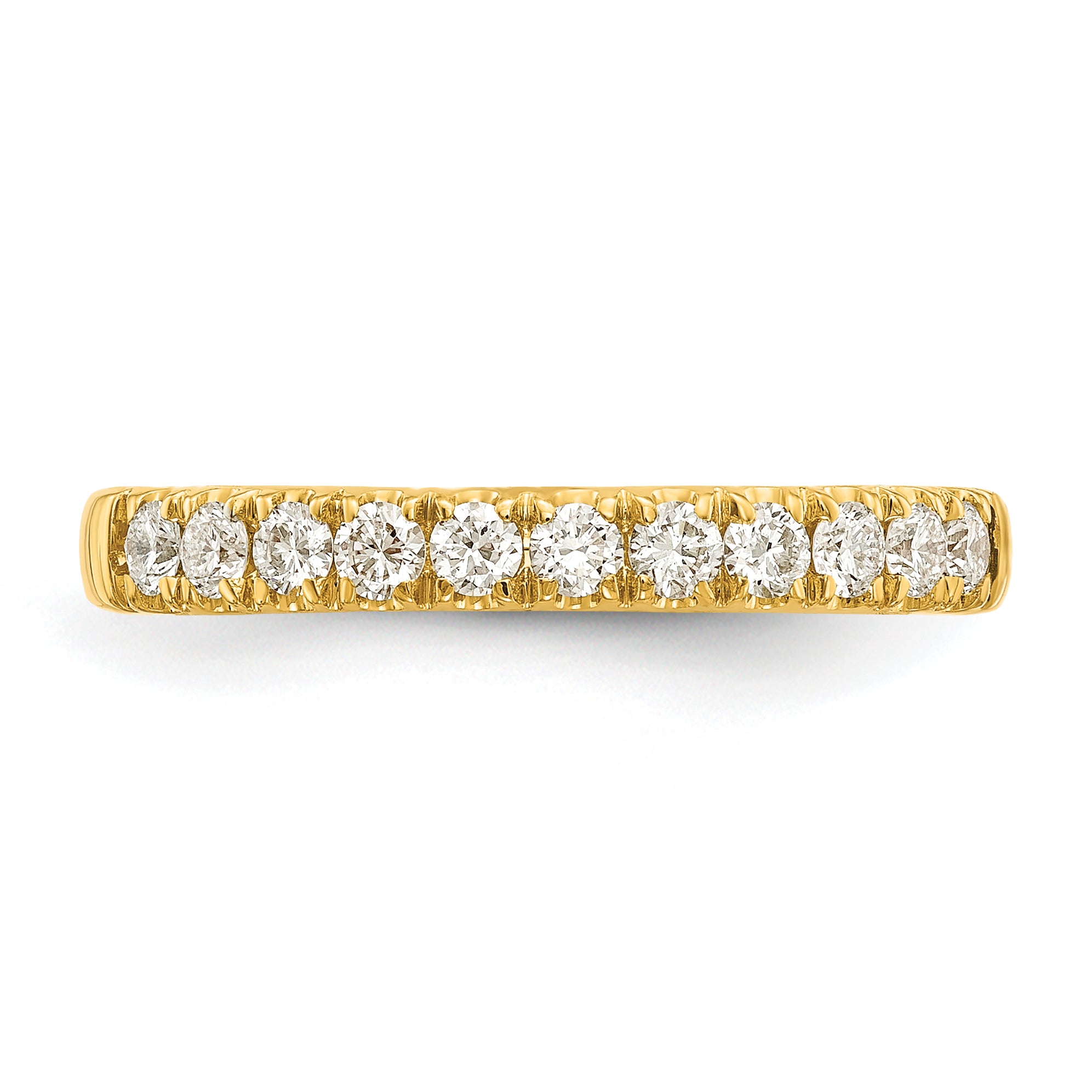 14k 1/3 carat Lab Grown Diamond VS/SI+ G+ Complete Wedding Band Secondary image