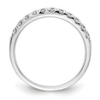 14k White Gold 1/2 carat Lab Grown Diamond VS/SI+ G+ Complete Wedding Band