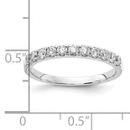 14k White Gold 1/2 carat Lab Grown Diamond VS/SI+ G+ Complete Wedding Band