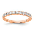 14k Rose Gold 1/2 carat Lab Grown Diamond VS/SI+ G+ Complete Wedding Band