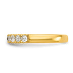 14k 1/2 carat Lab Grown Diamond VS/SI+ G+ Complete Wedding Band