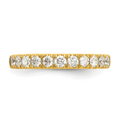 14k 1/2 carat Lab Grown Diamond VS/SI+ G+ Complete Wedding Band