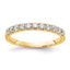 14k 1/2 carat Lab Grown Diamond VS/SI+ G+ Complete Wedding Band
