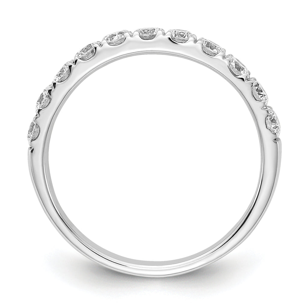 14k White Gold 3/4 carat Lab Grown Diamond VS/SI+ G+ Complete Wedding Band