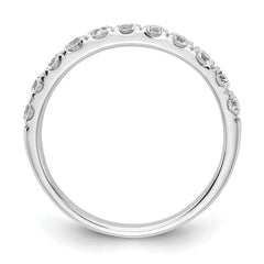 14k White Gold 3/4 carat Lab Grown Diamond VS/SI+ G+ Complete Wedding Band