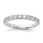 14k White Gold 3/4 carat Lab Grown Diamond VS/SI+ G+ Complete Wedding Band