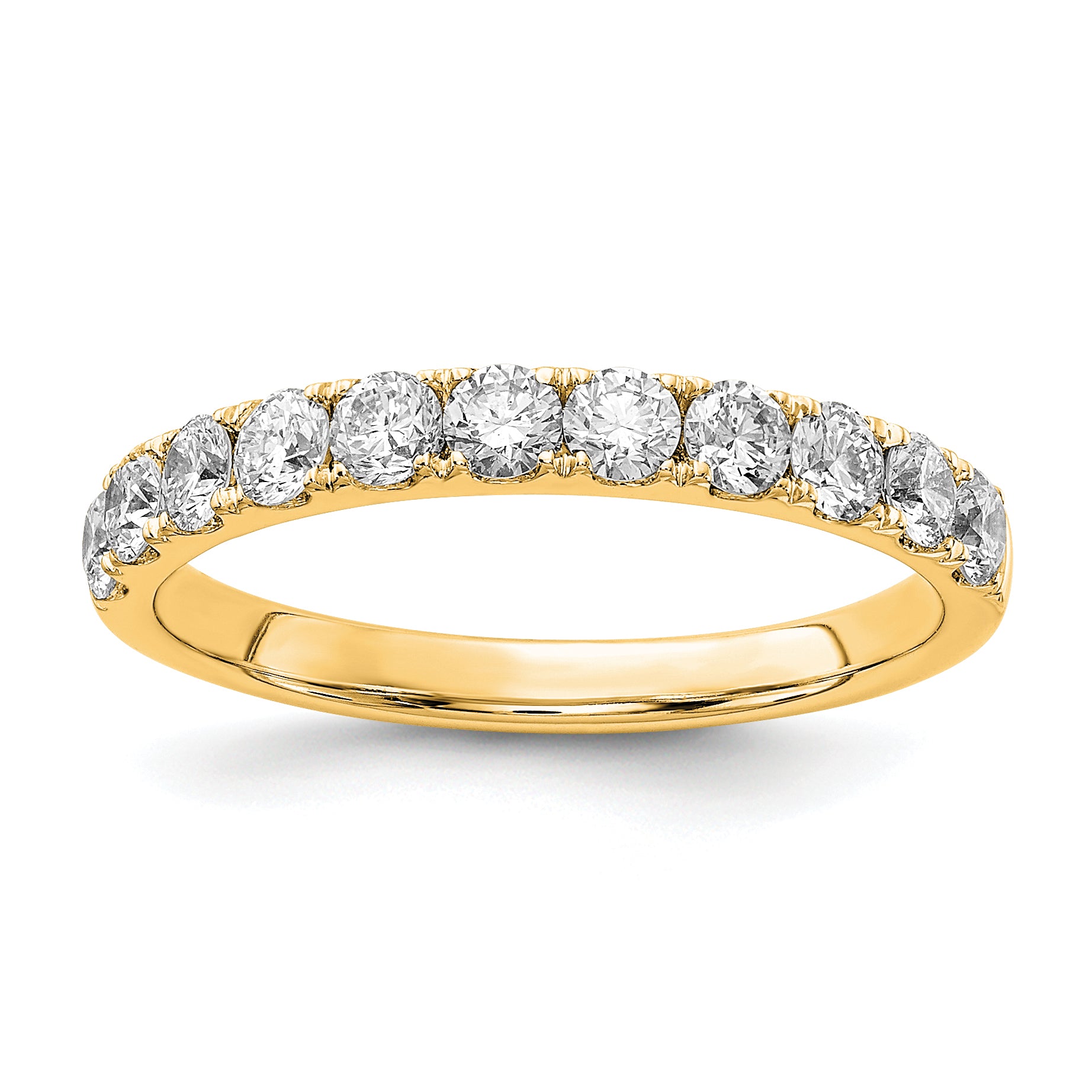 14k 3/4 carat Lab Grown Diamond VS/SI+ G+ Complete Wedding Band Main image