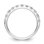 14k White Gold 1 carat Lab Grown Diamond VS/SI+ G+ Complete Wedding Band