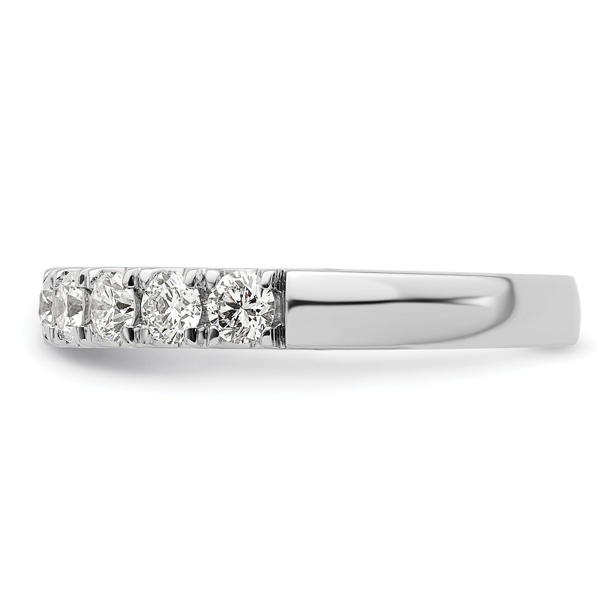 14k White Gold 1 carat Lab Grown Diamond VS/SI+ G+ Complete Wedding Band