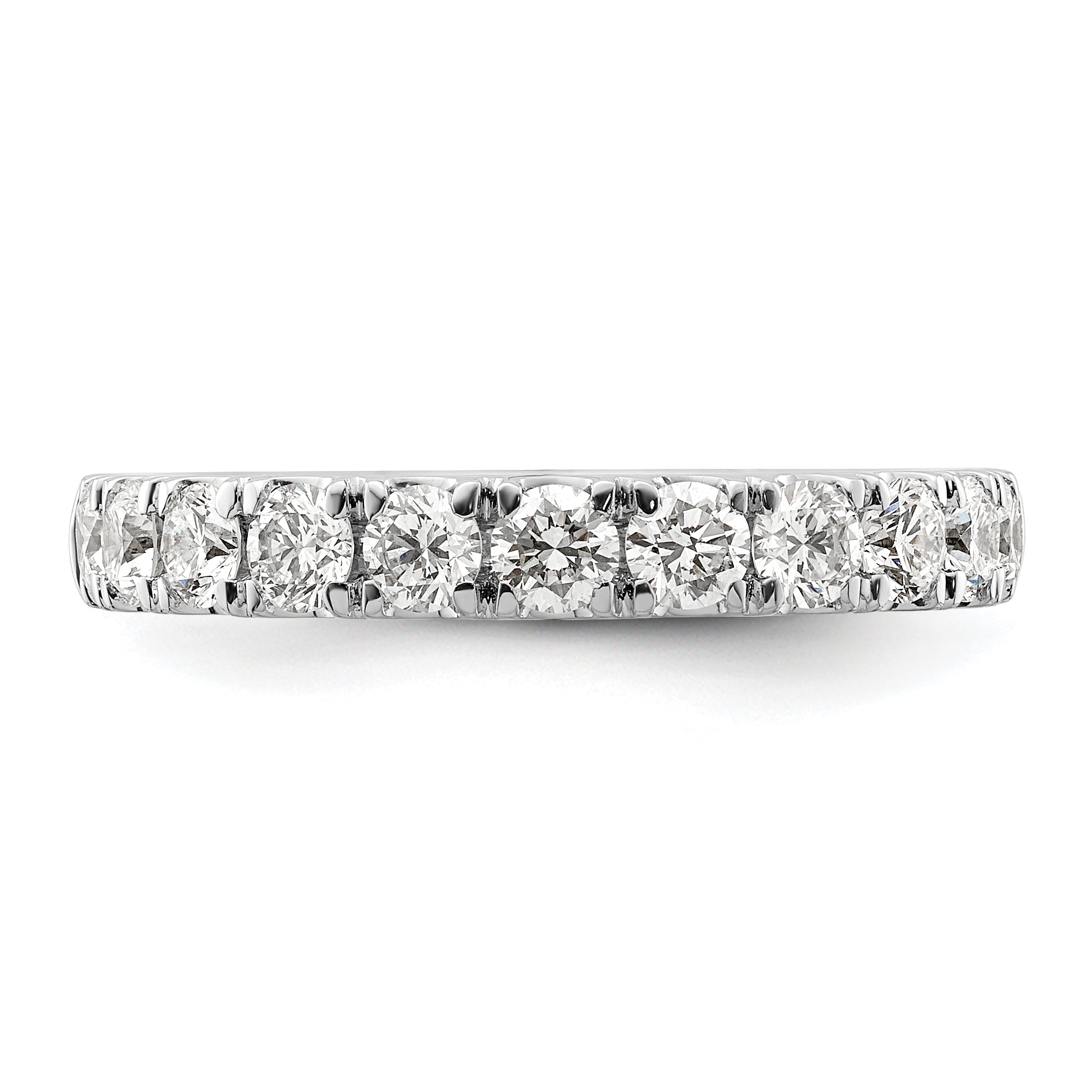 14k White Gold 1 carat Lab Grown Diamond VS/SI+ G+ Complete Wedding Band