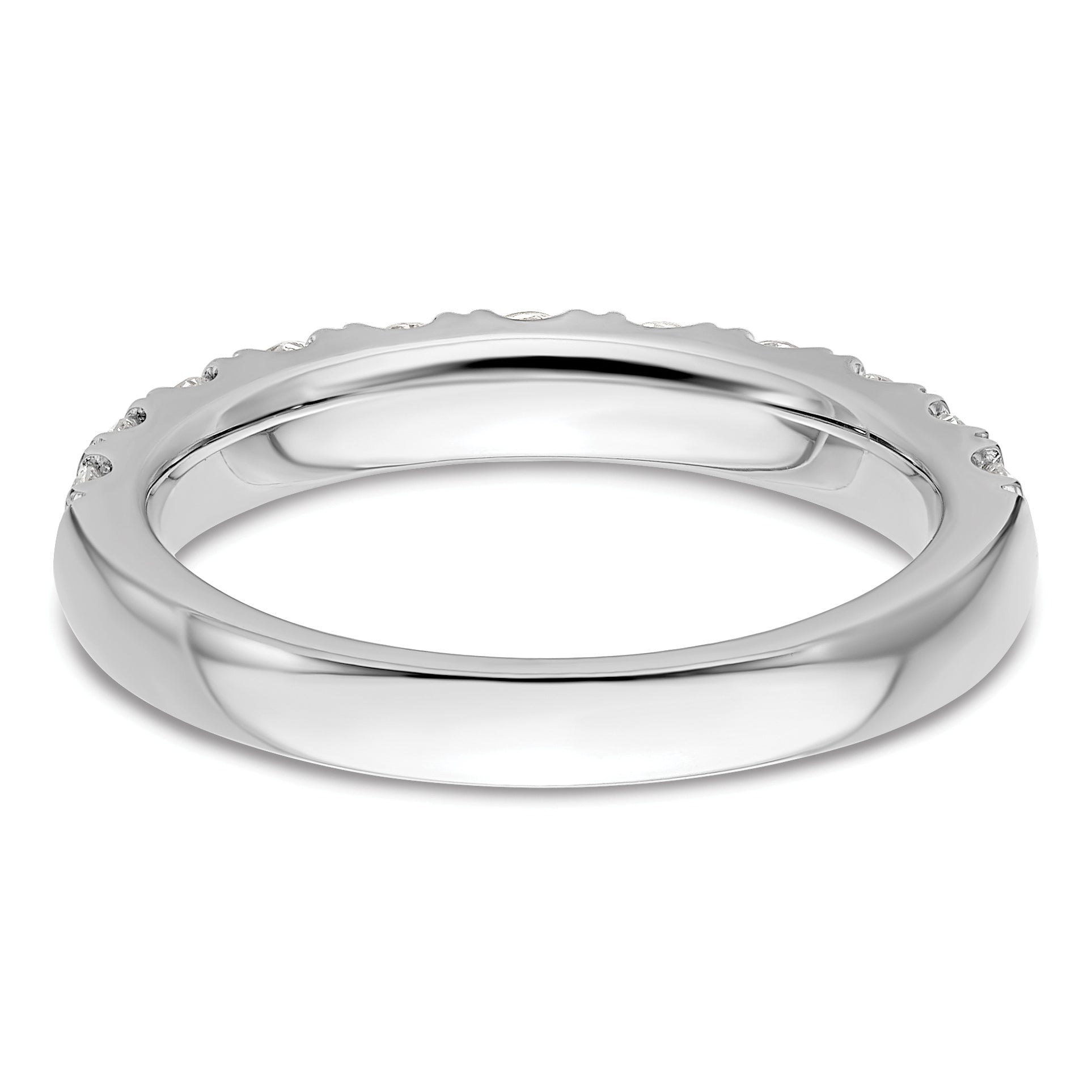 14k White Gold 1 carat Lab Grown Diamond VS/SI+ G+ Complete Wedding Band