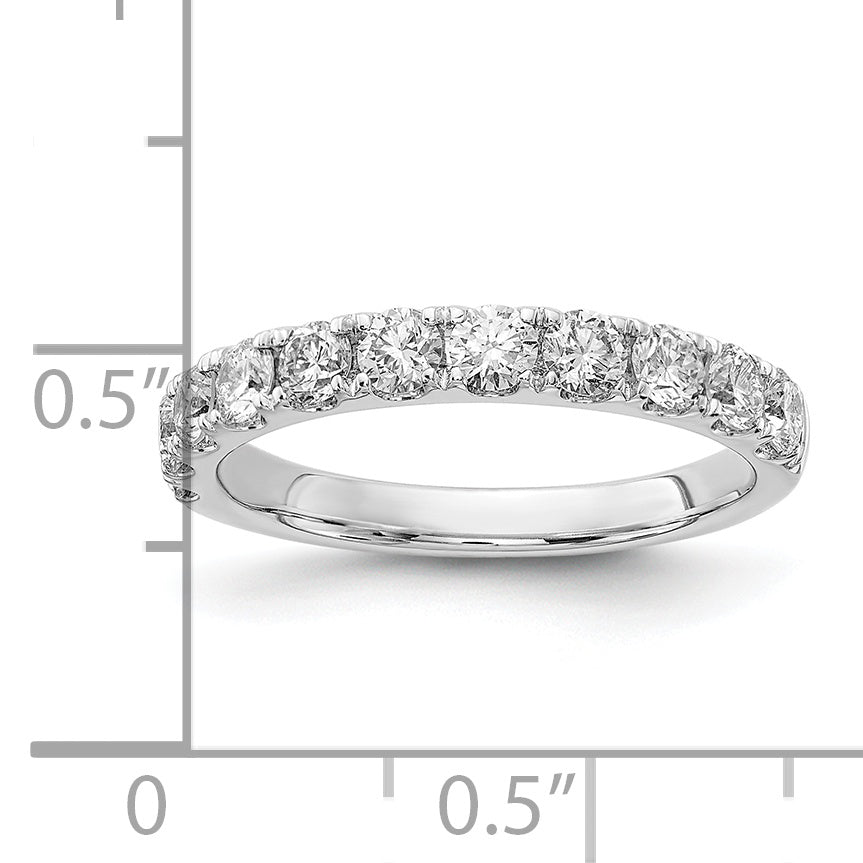 14k White Gold 1 carat Lab Grown Diamond VS/SI+ G+ Complete Wedding Band