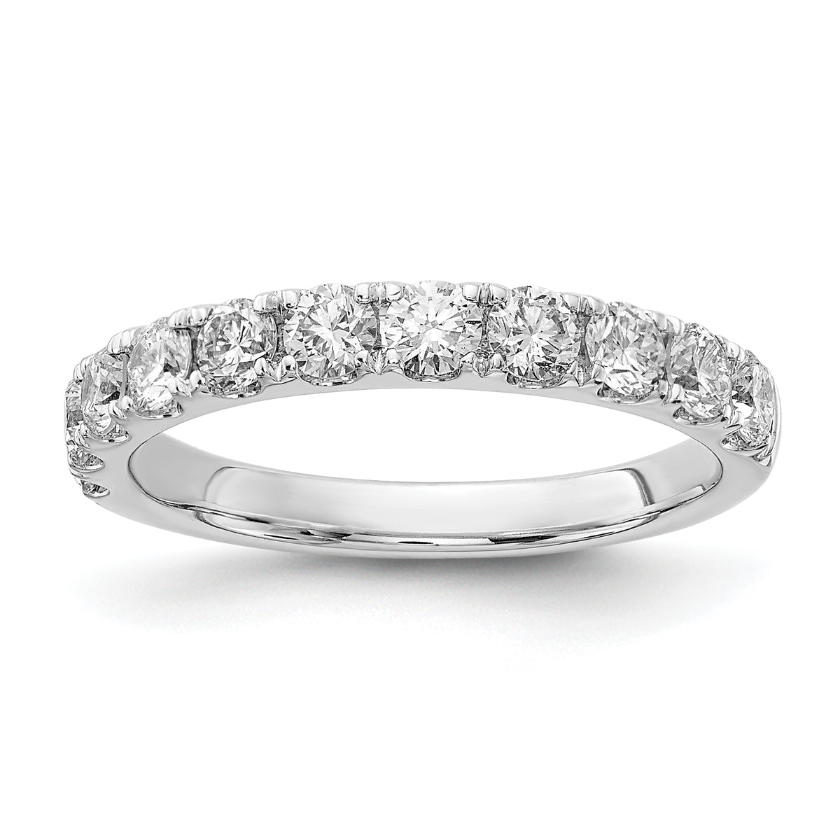 14k White Gold 1 carat Lab Grown Diamond VS/SI+ G+ Complete Wedding Band