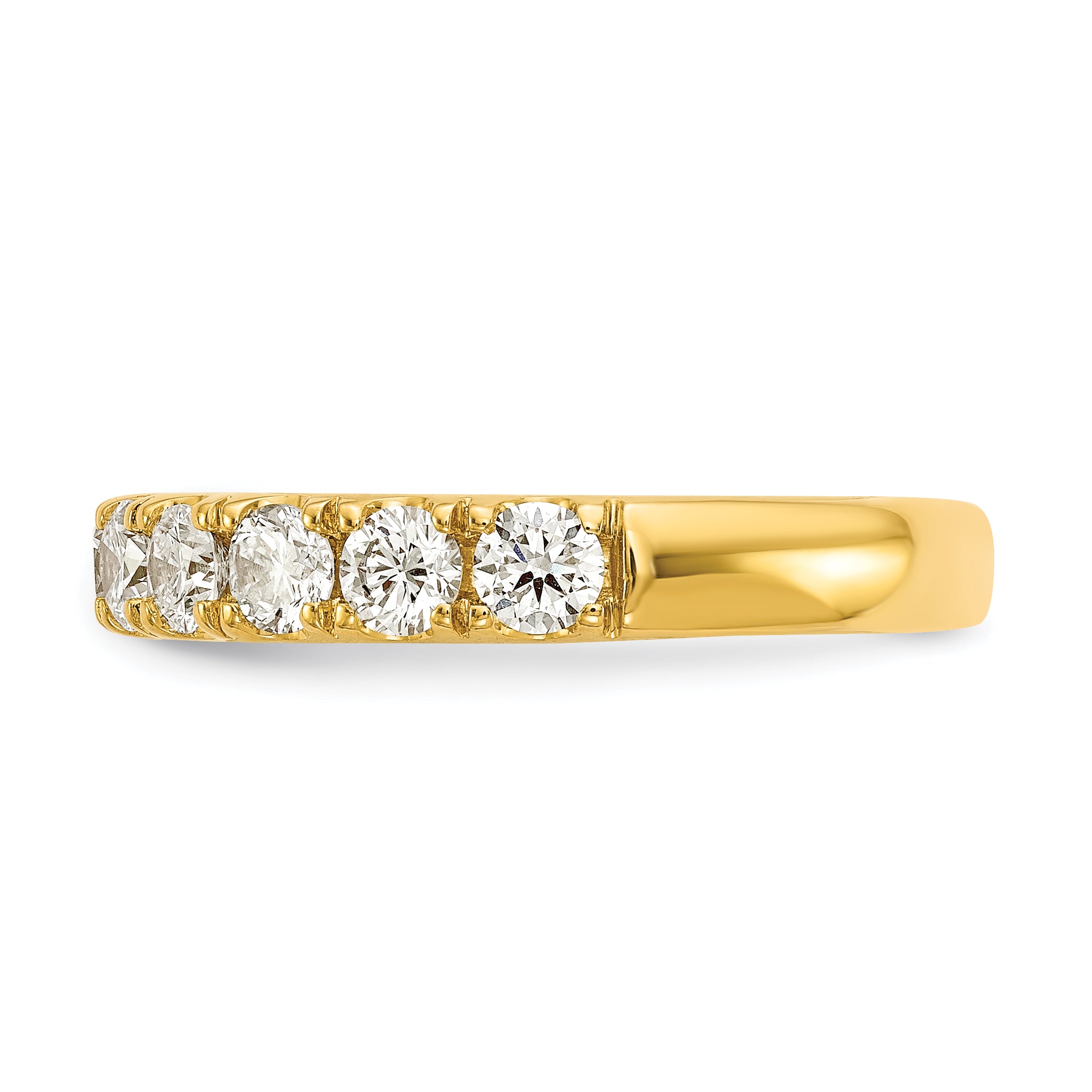 14k 1 carat Lab Grown Diamond VS/SI+ G+ Complete Wedding Band Secondary image