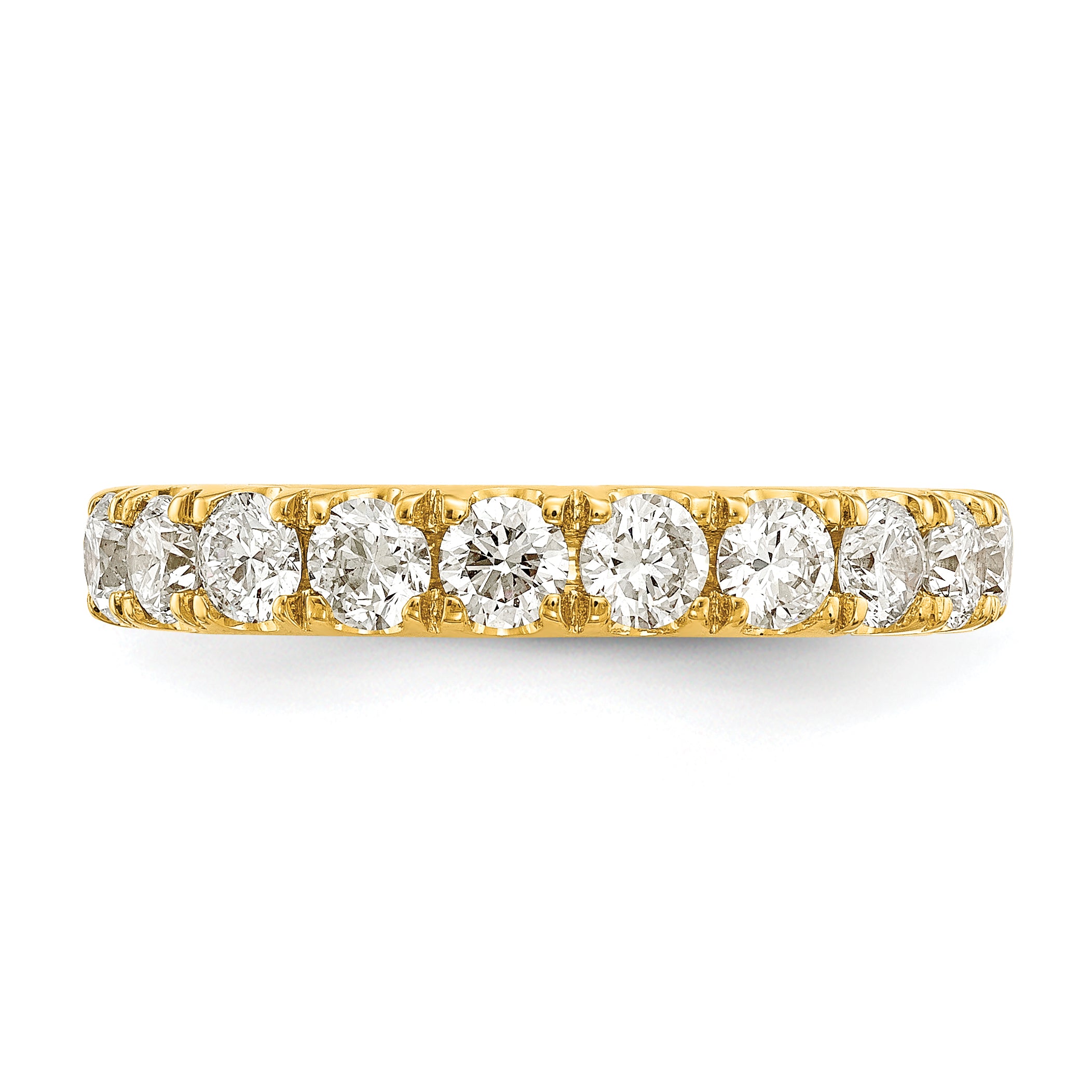 14k 1 carat Lab Grown Diamond VS/SI+ G+ Complete Wedding Band