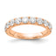 14k Rose Gold 1 1/2 carat Lab Grown Diamond VS/SI+ G+ Complete Wedding Band