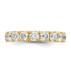 14k 1 1/2 carat Lab Grown Diamond VS/SI+ G+ Complete Wedding Band