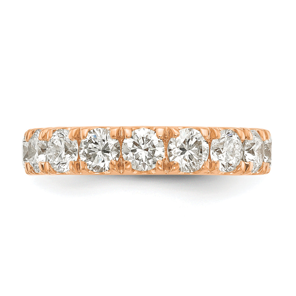14k Rose Gold 2 carat Lab Grown Diamond VS/SI+ G+ Complete Wedding Band