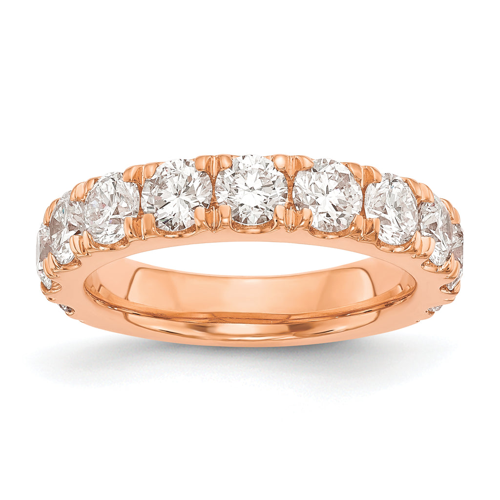 14k Rose Gold 2 carat Lab Grown Diamond VS/SI+ G+ Complete Wedding Band